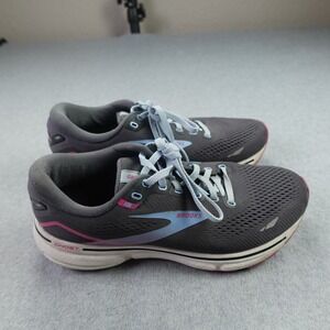Brooks Ghost 15 Women Size 9 Gray Pink Blue Athletic‎ Running Shoes